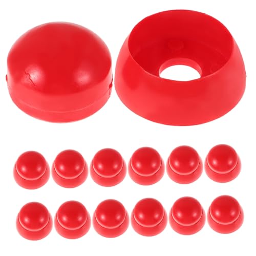 FRCOLOR 50 Stück Kunststoff Mutternschutzkappen für Spielplatzschrauben Stoßdämpfende Kindersichere Schraubenkappen in Leuchtendem Rot Schutz für an Outdoor Spielgeräten und Rutschen FRCOLOR 50 Stück Kunststoff Mutternschutzkappen für Spielplatzschrauben Stoßdämpfende Kindersichere Schraubenkappen in Leuchtendem Rot Schutz für an Outdoor Spielgeräten und Rutschen von FRCOLOR