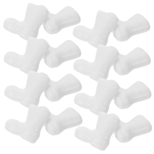 FRCOLOR 50 Stück Mini Weihnachtsmann Stiefel Miniatur Puppenschuhe Basteln Kunststoff Weiß für Puppenhaus Dekoration und DIY Zubehör FRCOLOR 50 Stück Mini Weihnachtsmann Stiefel Miniatur Puppenschuhe Basteln Kunststoff Weiß für Puppenhaus Dekoration und DIY Zubehör von FRCOLOR