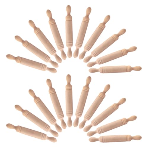 FRCOLOR 50 Stück Miniatur Holz Ausrollstäbe Realistische Kleine Backrollen für Puppenhaus Fotografie Requisiten DIY Bastelprojekte und Spielzeugdekor FRCOLOR 50 Stück Miniatur Holz Ausrollstäbe Realistische Kleine Backrollen für Puppenhaus Fotografie Requisiten DIY Bastelprojekte und Spielzeugdekor von FRCOLOR