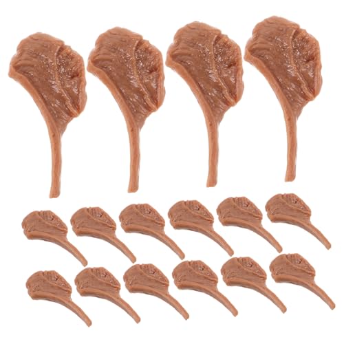 FRCOLOR 50 Stück Miniatur Steak Modell Realistische Fake Fleisch Deko Lebensechte Miniatur Rindfleisch Attrappe für DIY Basteln Puppenhaus Zubehör Fotografie Requisiten und Marktdisplay von FRCOLOR