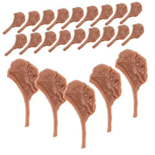 FRCOLOR 50 Stück Miniatur Steak Realistische Fake Meat Deko Detailgetreue Simulation Vielseitig als Fotorequisite Sammlerstück und Küchendekoration Handgefertigt von FRCOLOR