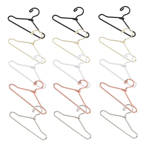 FRCOLOR 50 Stück Platzsparende Mini Hänger für Puppenbekleidung Elegante Zubehör für Puppenhäuser zur Präsentation von Outfits FRCOLOR 50 Stück Platzsparende Mini Hänger für Puppenbekleidung Elegante Zubehör für Puppenhäuser zur Präsentation von Outfits von FRCOLOR