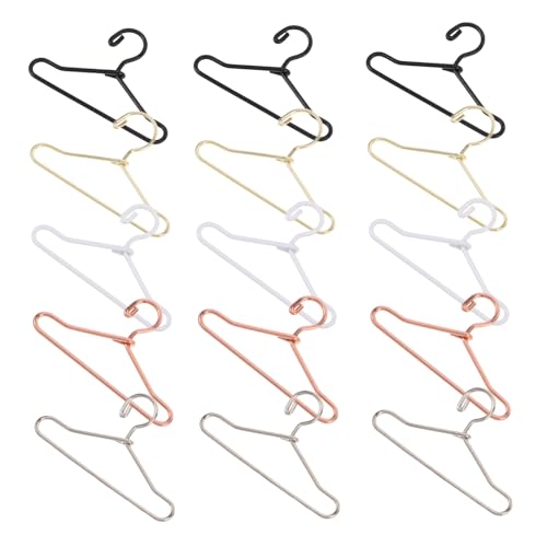 FRCOLOR 50 Stück Platzsparende und Stilvolle Accessoires zum Organisieren und Ausstellen von Puppenkleidern für Puppenhäuser und Bastelprojekte von FRCOLOR