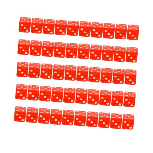 FRCOLOR 50 Stück Rote Acryl Würfel mit Strahlensymbol Robuste Spielwürfel für Brettspiele Party Unterhaltung und Lernprojekte Abgerundete Ecken Klare Markierungen Vielseitig Einsetzbar FRCOLOR 50 Stück Rote Acryl Würfel mit Strahlensymbol Robuste Spielwürfel für Brettspiele Party Unterhaltung und Lernprojekte Abgerundete Ecken Klare Markierungen Vielseitig Einsetzbar von FRCOLOR