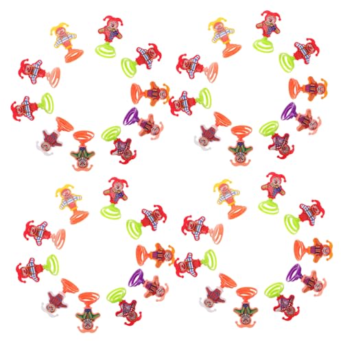 FRCOLOR 50 Stück Spring Clown Bunte Hüpfende Clown Spielzeuge für Kreative Desktop Spielzeuge Fördert Gruppenspiel und Feinmotorik für Vorschulkinder und von FRCOLOR
