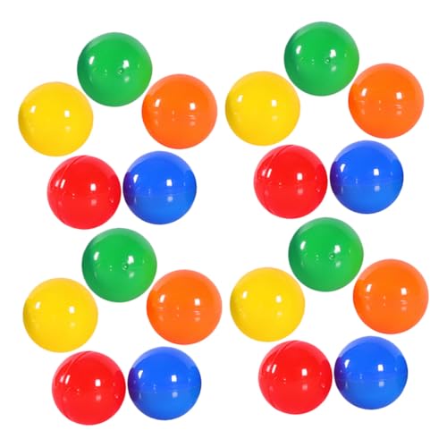 FRCOLOR 50 Stück Teiliges Bunte Kunststoff Lotteriekugeln zum Öffnen Wiederverwendbare Kleine Hohlbälle für Tombola Gewinnspiele Partys und Festlichkeiten Einfach zu Befüllen und FRCOLOR 50 Stück Teiliges Bunte Kunststoff Lotteriekugeln zum Öffnen Wiederverwendbare Kleine Hohlbälle für Tombola Gewinnspiele Partys und Festlichkeiten Einfach zu Befüllen und von FRCOLOR