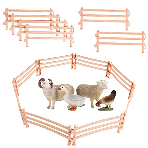 FRCOLOR 50 Stück Teiliges Farmzaun Realistische Corral Fence Panels in Einfach zu Verbinden Stabiles Zubehör für Bauernhof und Pferdefiguren für Miniatur Landschaften FRCOLOR 50 Stück Teiliges Farmzaun Realistische Corral Fence Panels in Einfach zu Verbinden Stabiles Zubehör für Bauernhof und Pferdefiguren für Miniatur Landschaften von FRCOLOR