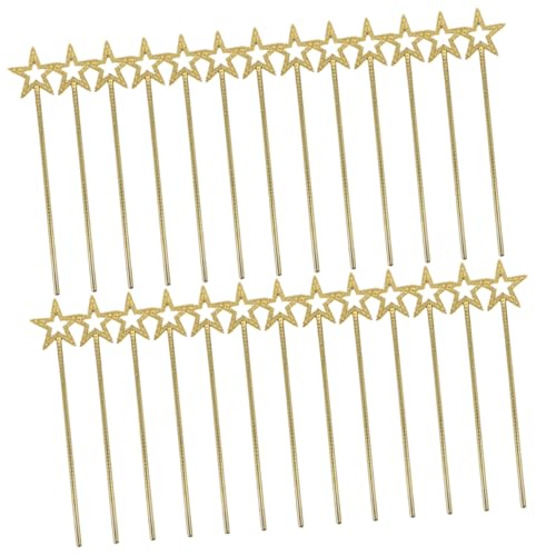 FRCOLOR 50 Stück Teiliges Goldene Sternstab für Party feenstäbe Cosplay Requisiten Leicht zu Halten für Festival Accessoires Geburtstagsgeschenke Tanz und Fotografie von FRCOLOR