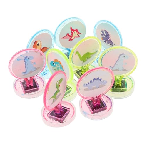 FRCOLOR 50 Stück Teiliges Kinderstempel-Set mit Niedlichen Dinosaurier Tiermotiven Bunte Belohnungsstempel für Kindergarten Schule Partys und Kreative Bastelaktivitäten als von FRCOLOR