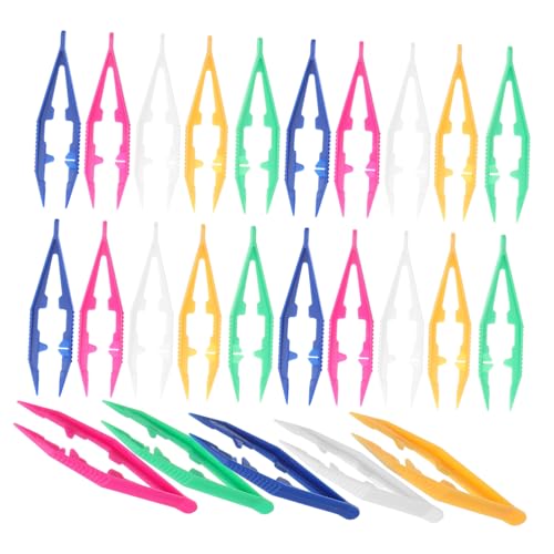 FRCOLOR 50 Stück Teiliges Kunststoff Pinzettenset für Basteln Flache Spitzen Leicht und Schonend für Bügelperlen für DIY Projekte Multifarbig Gelb Weiß Blau Rosa Grün FRCOLOR 50 Stück Teiliges Kunststoff Pinzettenset für Basteln Flache Spitzen Leicht und Schonend für Bügelperlen für DIY Projekte Multifarbig Gelb Weiß Blau Rosa Grün von FRCOLOR