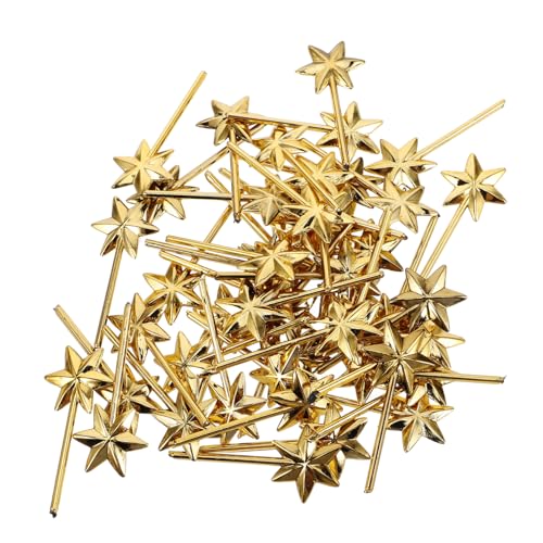 FRCOLOR 50 Stück Teiliges Mini Hexagram Sticks Goldfarben DIY Bastelstäbe Für Dekorationen Kreative Projekte Zubehör von FRCOLOR