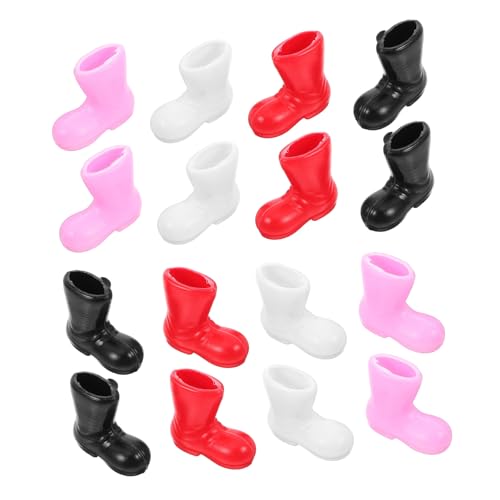 FRCOLOR 50 Stück Teiliges Mini Weihnachtsmann Stiefel aus Robustem Bunte Mini Dekoration für Puppen und Minihäuser für Weihnachtsbasteln und Kreative Wohnraumgestaltung von FRCOLOR