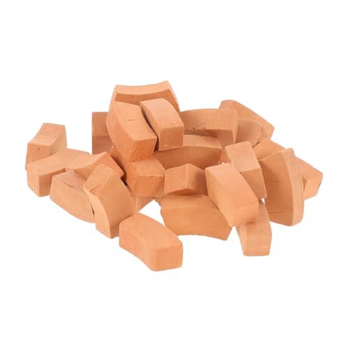 FRCOLOR 50 Stück Teiliges Miniatur Ziegelset aus Realistische Gebogene Miniatursteine DIY Modellbausteine für Puppenhaus Kinderfreundliches Bastelspielzeug Feinmotorik und Räumlichem FRCOLOR 50 Stück Teiliges Miniatur Ziegelset aus Realistische Gebogene Miniatursteine DIY Modellbausteine für Puppenhaus Kinderfreundliches Bastelspielzeug Feinmotorik und Räumlichem von FRCOLOR