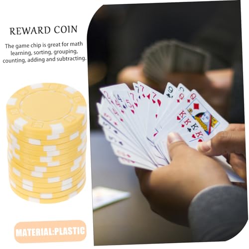 FRCOLOR 50 Stück Teiliges Poker Chips aus Langlebigem Kunststoff Praktische Spielmarken mit Abgerundeten Kanten für Poker und Casinospiele Tragbare Gaming Tokens für Spielspaß von FRCOLOR