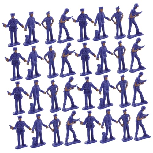 FRCOLOR 50 Stück Teiliges Polizeifiguren Set aus Robustem Kunststoff Realistisch Detaillierte Miniatur Polizisten für Dioramen Kompakt und Langlebig für Tischdekoration und FRCOLOR 50 Stück Teiliges Polizeifiguren Set aus Robustem Kunststoff Realistisch Detaillierte Miniatur Polizisten für Dioramen Kompakt und Langlebig für Tischdekoration und von FRCOLOR