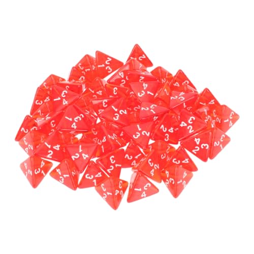 FRCOLOR 50 Stück Transparente Rote Polyederwürfel mit Zahlen für Brettspiele Vielseitige Mehrseitige Würfel für Familienfeiern und Spieleabende FRCOLOR 50 Stück Transparente Rote Polyederwürfel mit Zahlen für Brettspiele Vielseitige Mehrseitige Würfel für Familienfeiern und Spieleabende von FRCOLOR
