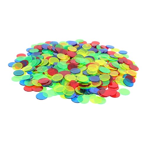 FRCOLOR 500 Stück Farbige Plastik Bingo Chips Zählmarker für Lernspiele und Party Transparente Spielchips für Matheunterricht und Bingo Spiele Zufällige Farbe Zufällige Farbe FRCOLOR 500 Stück Farbige Plastik Bingo Chips Zählmarker für Lernspiele und Party Transparente Spielchips für Matheunterricht und Bingo Spiele Zufällige Farbe Zufällige Farbe von FRCOLOR