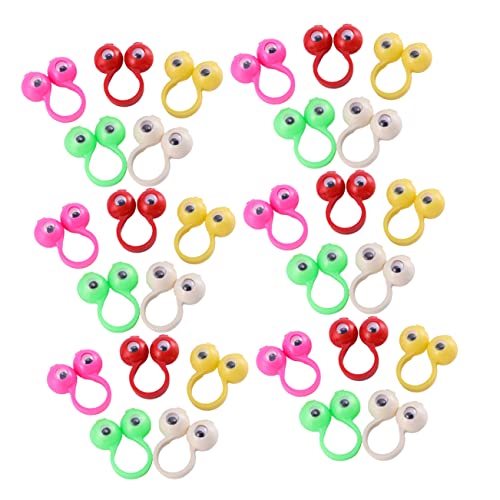 FRCOLOR 50Stücke Augenringe für Fingerpuppen Kreatives für Zufällige Designs Sicher und Spaß Pädagogisches Fingerspielzeug Ab Jahren von FRCOLOR