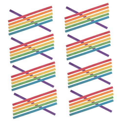 FRCOLOR 50Stücke Farbige Holz Rhythmus Sticks Lummi Sticks aus Naturholz für Musiklernen und für Klassenzimmer und FRCOLOR 50Stücke Farbige Holz Rhythmus Sticks Lummi Sticks aus Naturholz für Musiklernen und für Klassenzimmer und von FRCOLOR