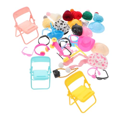 FRCOLOR 51 Stück Teiliges Mini Deko Kleine Gelbe Ente mit Simulation Sonnenbrille Kopfhörer und Kostüm Zubehör DIY Bastelspielzeug für Party und Wohnraumdekoration von FRCOLOR