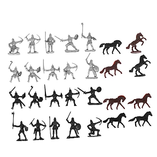 FRCOLOR 56Stücke Mittelalterliche Soldatenfiguren Soldaten Pferde Kavalleristen Hochwertige Mini Modelle für Kreatives Spiel und Dekoration Sicheres FRCOLOR 56Stücke Mittelalterliche Soldatenfiguren Soldaten Pferde Kavalleristen Hochwertige Mini Modelle für Kreatives Spiel und Dekoration Sicheres von FRCOLOR