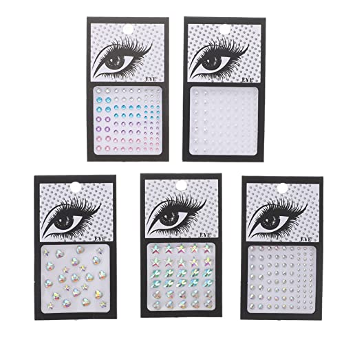 FRCOLOR Edelsteinaufkleber Satz für Mädchen 5 Blätter Klebeohrringe Gesichtsjuwelen Selbstklebende Strass und Perlenaufkleber für Selbstgemacht Gesichtsschmuck Nagel und Schmuckdekor FRCOLOR Edelsteinaufkleber Satz für Mädchen 5 Blätter Klebeohrringe Gesichtsjuwelen Selbstklebende Strass und Perlenaufkleber für Selbstgemacht Gesichtsschmuck Nagel und Schmuckdekor von FRCOLOR