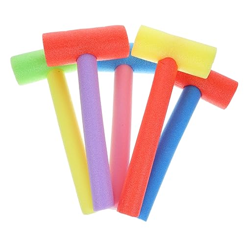 FRCOLOR 5 Stücke Schaumstoff Hammer Spielzeug für Kinder Tragbare Hammerspielzeuge Pädagogisches Montessori Spielzeug für Jungen und Mädchen Lernspielzeug für Partys und Feste von FRCOLOR