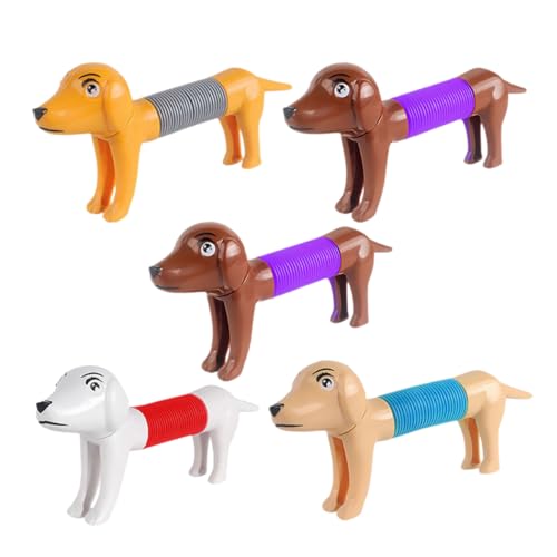 FRCOLOR 5Stücke Teiliges Teleskop Hund Rohrtier Cartoon Design Stressabbau für Hunde und Menschen für Büro und Zuhause Farbenfroh und Ansprechend FRCOLOR 5Stücke Teiliges Teleskop Hund Rohrtier Cartoon Design Stressabbau für Hunde und Menschen für Büro und Zuhause Farbenfroh und Ansprechend von FRCOLOR
