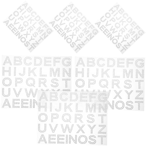 FRCOLOR 6 Blätter Selbstklebende Strasssteine Aufkleber Silber Glitzernde Acryl Rhinestone Sticker für DIY Kleidung Taschen Becher Dekorationen Flexible Zuschnittsmöglichkeiten Vielseitig von FRCOLOR