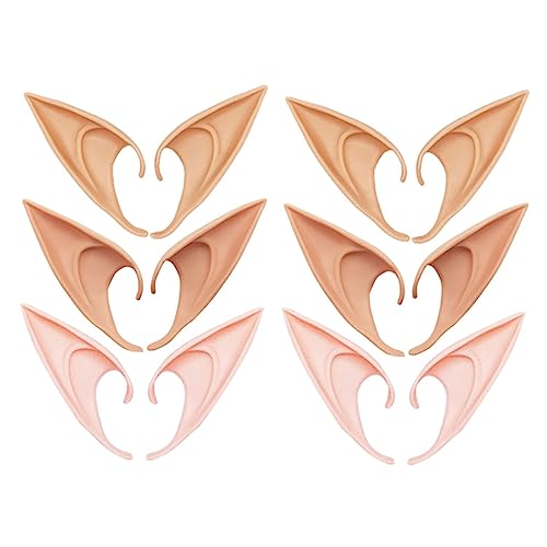FRCOLOR 6 Paare Dekorative für Cosplay Strapazierfähige Ersatzohren Party Accessoire für Halloween und Themenveranstaltungen Erhältlich für Beeindruckende Auftritte FRCOLOR 6 Paare Dekorative für Cosplay Strapazierfähige Ersatzohren Party Accessoire für Halloween und Themenveranstaltungen Erhältlich für Beeindruckende Auftritte von FRCOLOR