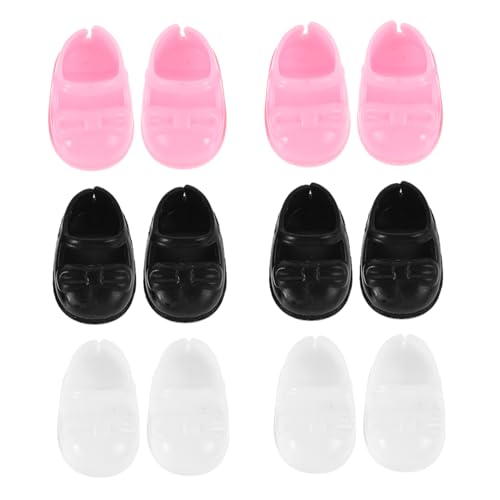 FRCOLOR 6 Paar Flache Puppenschuhe für Kleiner Puppen Kleiner Fingerschuhe Puppenkostüm Zubehör Süße für Mädchenpuppen Vielseitig für Schule und Freizeit von FRCOLOR