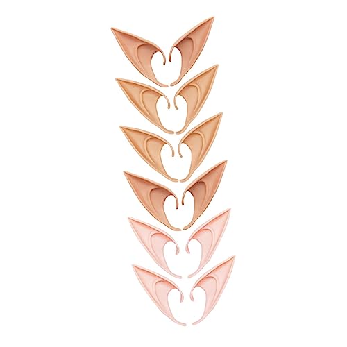 FRCOLOR 6 Paare künstliche Elfenohren austauschbare Cosplay-Requisite dekorative künstliche Ohren Dekorative abnehmbare falsche Ohren verschleißfeste gefälschte Ohren Emulsion FRCOLOR 6 Paare künstliche Elfenohren austauschbare Cosplay-Requisite dekorative künstliche Ohren Dekorative abnehmbare falsche Ohren verschleißfeste gefälschte Ohren Emulsion von FRCOLOR