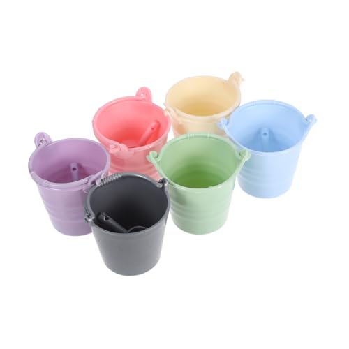 FRCOLOR 6 Sätze Teiliges Eimer Strandspielzeug Gartenwerkzeug Puppenhaus Zubehör Leichte Kompakte Kunststoff Eimer in Pastellfarben für Vielseitiges und Transport FRCOLOR 6 Sätze Teiliges Eimer Strandspielzeug Gartenwerkzeug Puppenhaus Zubehör Leichte Kompakte Kunststoff Eimer in Pastellfarben für Vielseitiges und Transport von FRCOLOR