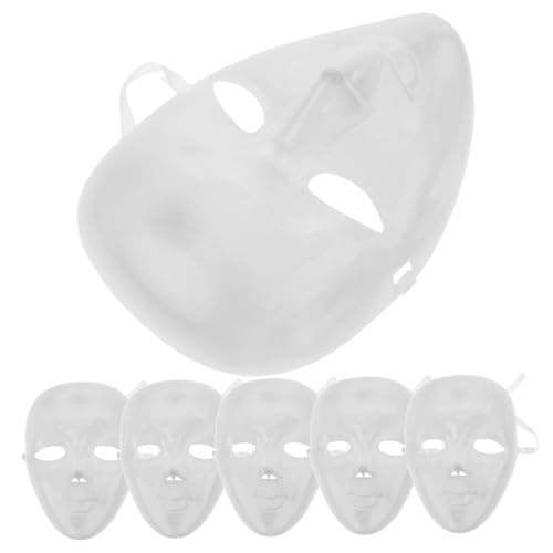 FRCOLOR 6 Stck Leere Vollgesichtsmaske DIY Handbemalbare Maske für Karneval Cosplay und Maskenball für Kreative Bastelprojekte und Rollenspiele FRCOLOR 6 Stck Leere Vollgesichtsmaske DIY Handbemalbare Maske für Karneval Cosplay und Maskenball für Kreative Bastelprojekte und Rollenspiele von FRCOLOR
