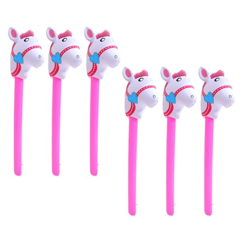 FRCOLOR 6 Stück Aufblasbare Pferde Stick Ballons mit Cartoon Design für Kindergeburtstagsfeiern Party und Bühnenaufführungen Farbenfroh und Kinderfreundlich FRCOLOR 6 Stück Aufblasbare Pferde Stick Ballons mit Cartoon Design für Kindergeburtstagsfeiern Party und Bühnenaufführungen Farbenfroh und Kinderfreundlich von FRCOLOR