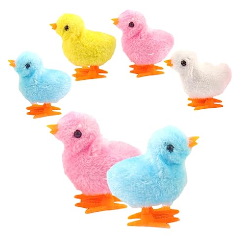 FRCOLOR 6 Stück Aufzieh Küken Plüsch Hüpfen Hühner für Lustige Uhrwerkantrieb Spielzeuge für Ostern Kinderunterhaltung FRCOLOR 6 Stück Aufzieh Küken Plüsch Hüpfen Hühner für Lustige Uhrwerkantrieb Spielzeuge für Ostern Kinderunterhaltung von FRCOLOR