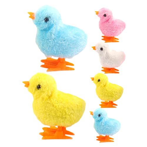 FRCOLOR 6 Stück Aufziehküken Plüsch für Hüpfende Küken für Partys Osterdekoration und Geschenktüten Interaktive Neuheitsspielzeuge Bunten Farben FRCOLOR 6 Stück Aufziehküken Plüsch für Hüpfende Küken für Partys Osterdekoration und Geschenktüten Interaktive Neuheitsspielzeuge Bunten Farben von FRCOLOR