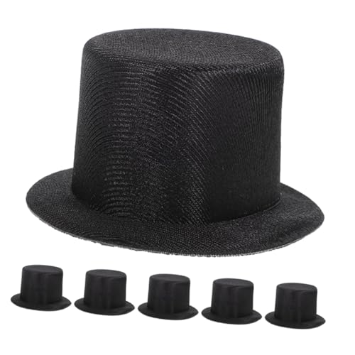 FRCOLOR 6 Stück Elegante Mini Hüte für Diy Projekte Schneemann Haube für Bastelarbeiten Puppenhaus Dekoration und Feiertagsornamente von FRCOLOR