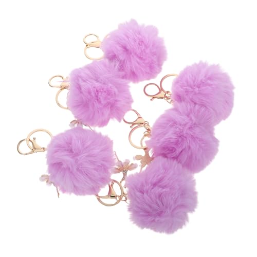 FRCOLOR 6 Stück Flauschige Ballettmädchen Schlüsselanhänger mit Strasssteinen Weiche Pom Pom Anhänger Dekorative Taschenanhänger für Frauen Mädchen Eleganter Plüsch Schlüsselring FRCOLOR 6 Stück Flauschige Ballettmädchen Schlüsselanhänger mit Strasssteinen Weiche Pom Pom Anhänger Dekorative Taschenanhänger für Frauen Mädchen Eleganter Plüsch Schlüsselring von FRCOLOR