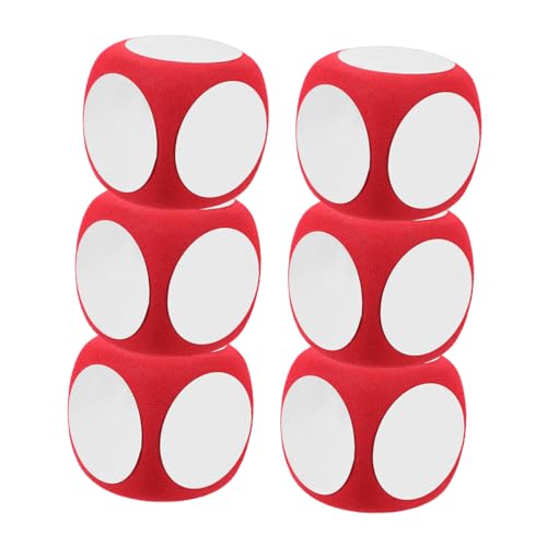 FRCOLOR 6 Stück Große DIY Schaumstoffwürfel Beschreibbare Blankowürfel für Unterricht Spiele Erasable Dice Rot für Kreative Lernspiele und Partys FRCOLOR 6 Stück Große DIY Schaumstoffwürfel Beschreibbare Blankowürfel für Unterricht Spiele Erasable Dice Rot für Kreative Lernspiele und Partys von FRCOLOR