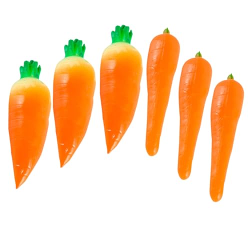 FRCOLOR 6 Stück Kleine Künstliche Karottenmodelle PVC Deko Möhren Lebensechte Miniatur Karotten für Ostern Fotografie und Kreative Bastelprojekte FRCOLOR 6 Stück Kleine Künstliche Karottenmodelle PVC Deko Möhren Lebensechte Miniatur Karotten für Ostern Fotografie und Kreative Bastelprojekte von FRCOLOR