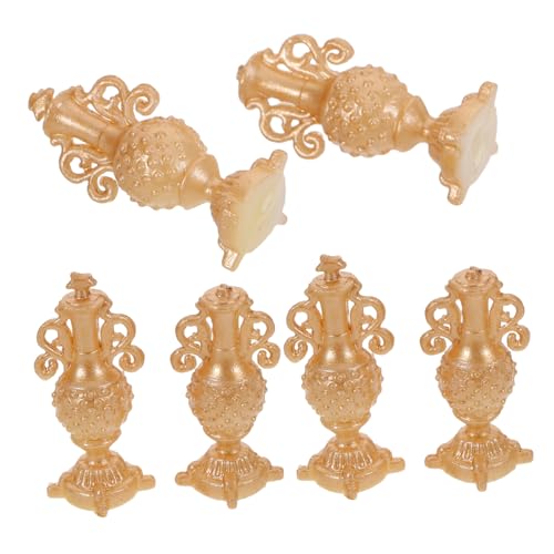 FRCOLOR 6 Stück Maßstab Goldene Dekorative Flaschen für Puppenhaus Handgefertigte Filigrane Details Vielseitige Mini Deko für DIY Szene Hochzeit FRCOLOR 6 Stück Maßstab Goldene Dekorative Flaschen für Puppenhaus Handgefertigte Filigrane Details Vielseitige Mini Deko für DIY Szene Hochzeit von FRCOLOR