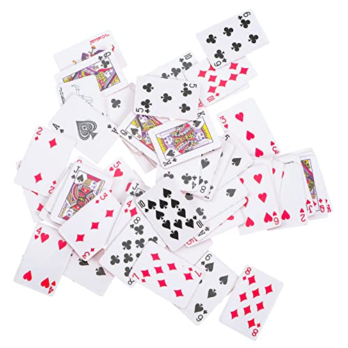 FRCOLOR 6 Stück Mini Spielkarten für Puppenhaus Kreative Miniatur Spielkarten für Zubehör für Puppenhaus Dekoration Spielerisches Zubehör für Jung und Alt FRCOLOR 6 Stück Mini Spielkarten für Puppenhaus Kreative Miniatur Spielkarten für Zubehör für Puppenhaus Dekoration Spielerisches Zubehör für Jung und Alt von FRCOLOR