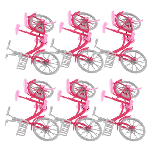 FRCOLOR 6 Stück Miniatur Fahrrad Modell Rosa mit Funktionalen Leichtes DIY Retro Bike für Puppen Vielseitige Deko für Puppenhaus Kreatives FRCOLOR 6 Stück Miniatur Fahrrad Modell Rosa mit Funktionalen Leichtes DIY Retro Bike für Puppen Vielseitige Deko für Puppenhaus Kreatives von FRCOLOR