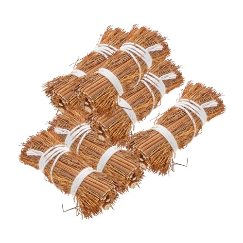 FRCOLOR 6 Stück Miniatur Heuballen aus Grasmaterialien Realistische Mini Heuhaufen für Puppenhaus Dekoration Langlebige Handgefertigte Miniatur Requisiten für Bastelprojekte und von FRCOLOR