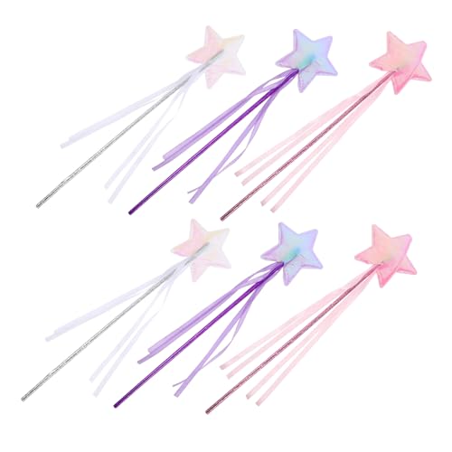 FRCOLOR 6 Stück Pentagramm-fee-zauberstab Mädchen Kleid Rosa Kind Feenstock Funkeln Zauberstab Requisiten Feenstern Weihnachten Gefälligkeiten Für Weihnachtsfeiern Neu Prinzessin Stoff FRCOLOR 6 Stück Pentagramm-fee-zauberstab Mädchen Kleid Rosa Kind Feenstock Funkeln Zauberstab Requisiten Feenstern Weihnachten Gefälligkeiten Für Weihnachtsfeiern Neu Prinzessin Stoff von FRCOLOR