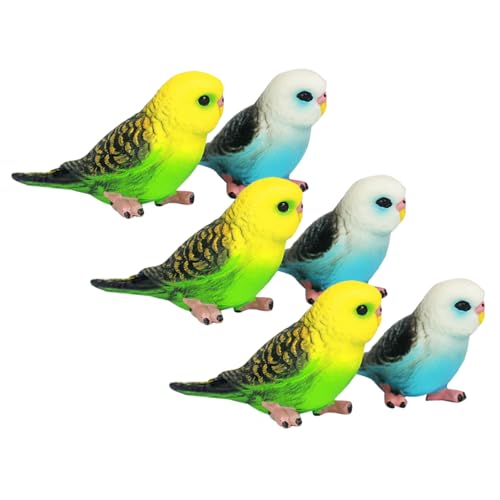 FRCOLOR 6 Stück Realistische Papageien Modelle für Sicheres und Langlebiges für Garten Dekoration und Kreative Spielmöglichkeiten FRCOLOR 6 Stück Realistische Papageien Modelle für Sicheres und Langlebiges für Garten Dekoration und Kreative Spielmöglichkeiten von FRCOLOR
