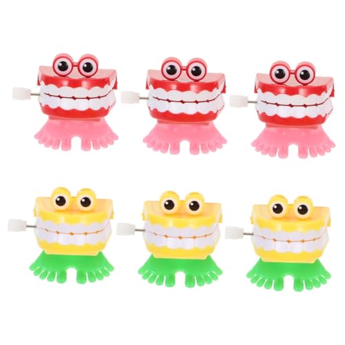 FRCOLOR 6 Stück Springgeister -zähnespielzeug Springen Uhrwerksspielzeug Aufziehspielzeug Für Party Partygunst Halloween -Requisiten Aufzieh Cartoon-Halloween- Abs von FRCOLOR