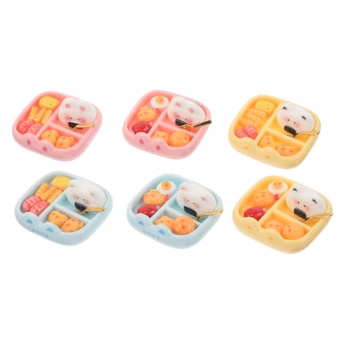 FRCOLOR 6 Stück Süße Resin Food Snack Modelle für Kreative Dekorationen in Puppenstuben Szenen Mini Nahrungsmittel für Spiel und Gestaltung FRCOLOR 6 Stück Süße Resin Food Snack Modelle für Kreative Dekorationen in Puppenstuben Szenen Mini Nahrungsmittel für Spiel und Gestaltung von FRCOLOR