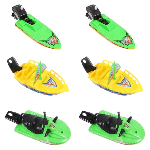 FRCOLOR 6 Stück Teiliges Badespielzeug Kunststoff Boot Spielzeuge für Kleinkinder Segelboote Schnellboote und Motorboote Vielseitig Einsetzbar für Badewanne und FRCOLOR 6 Stück Teiliges Badespielzeug Kunststoff Boot Spielzeuge für Kleinkinder Segelboote Schnellboote und Motorboote Vielseitig Einsetzbar für Badewanne und von FRCOLOR